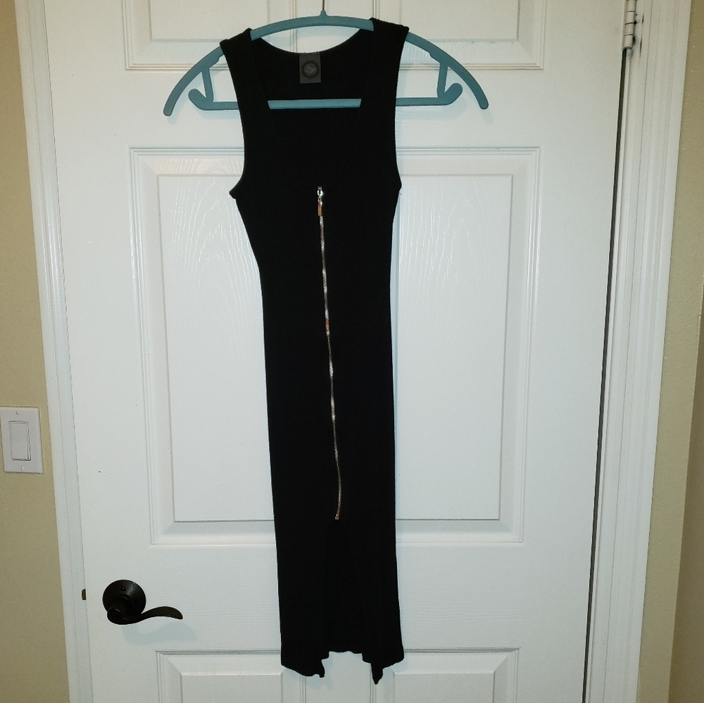 Black zipper dress